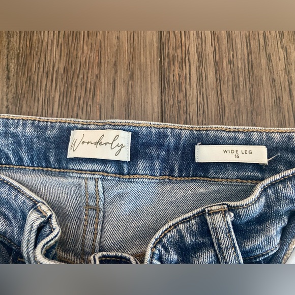 Wonderly Button Fly Jeans Wide Leg - Picture 5 of 10